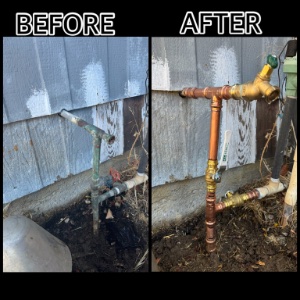 J&M Plumbing work example