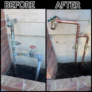 J&M Plumbing work example